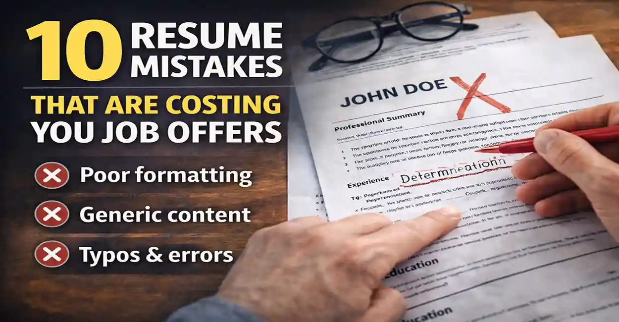 10 Resume Mistakes That Are Costing You Job Offers (Fix Them)