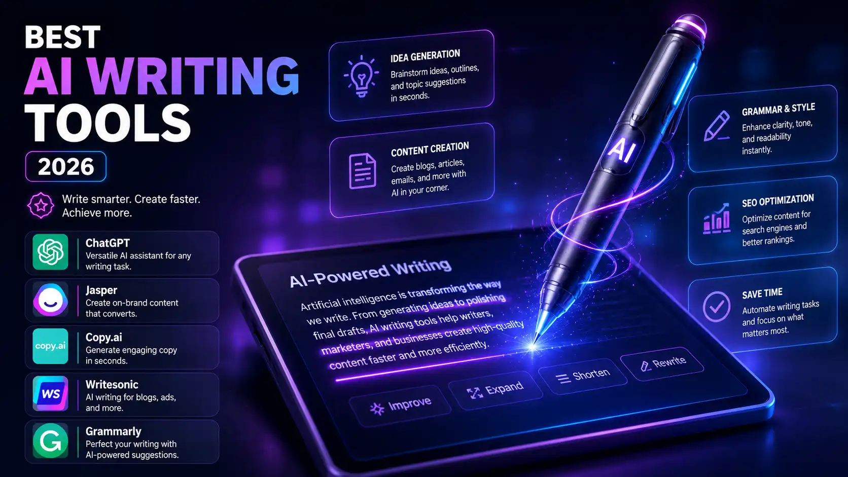 7 Best AI Writing Tools for Content Creators in 2026