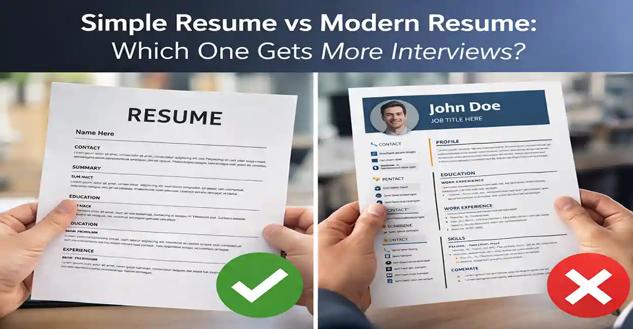 Simple Resume vs Modern Resume: Which One Gets More Interviews? (2026)
